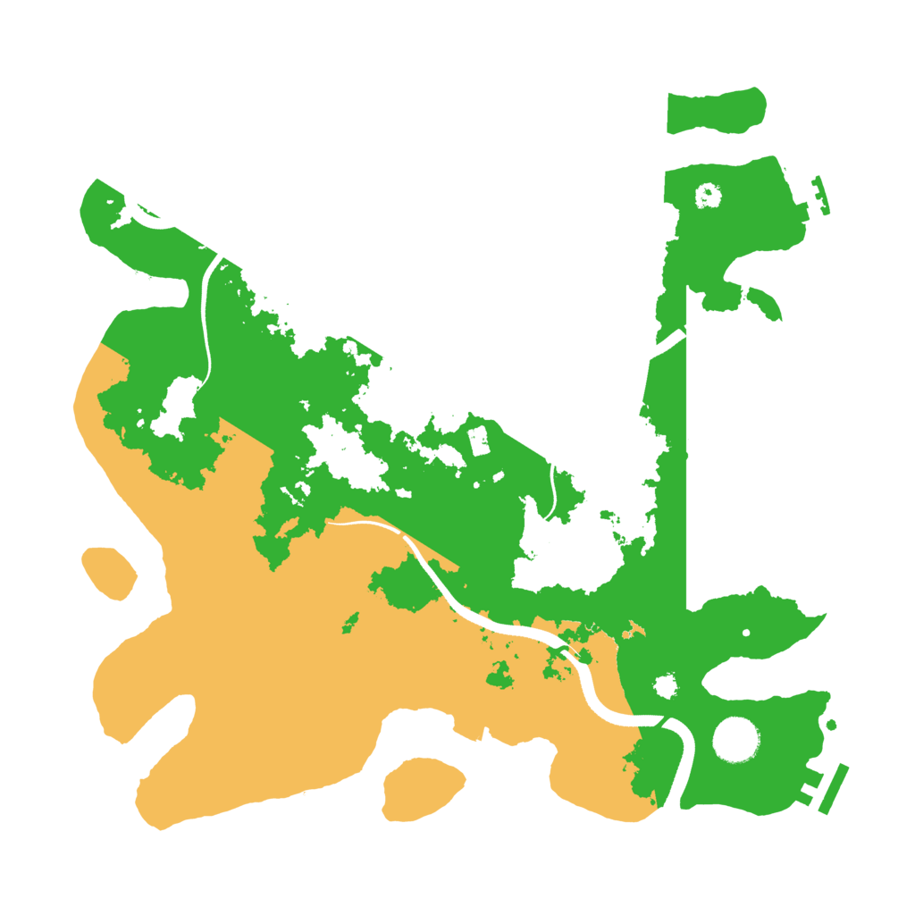 Biome Rust Map: Procedural Map, Size: 3500, Seed: 274961824
