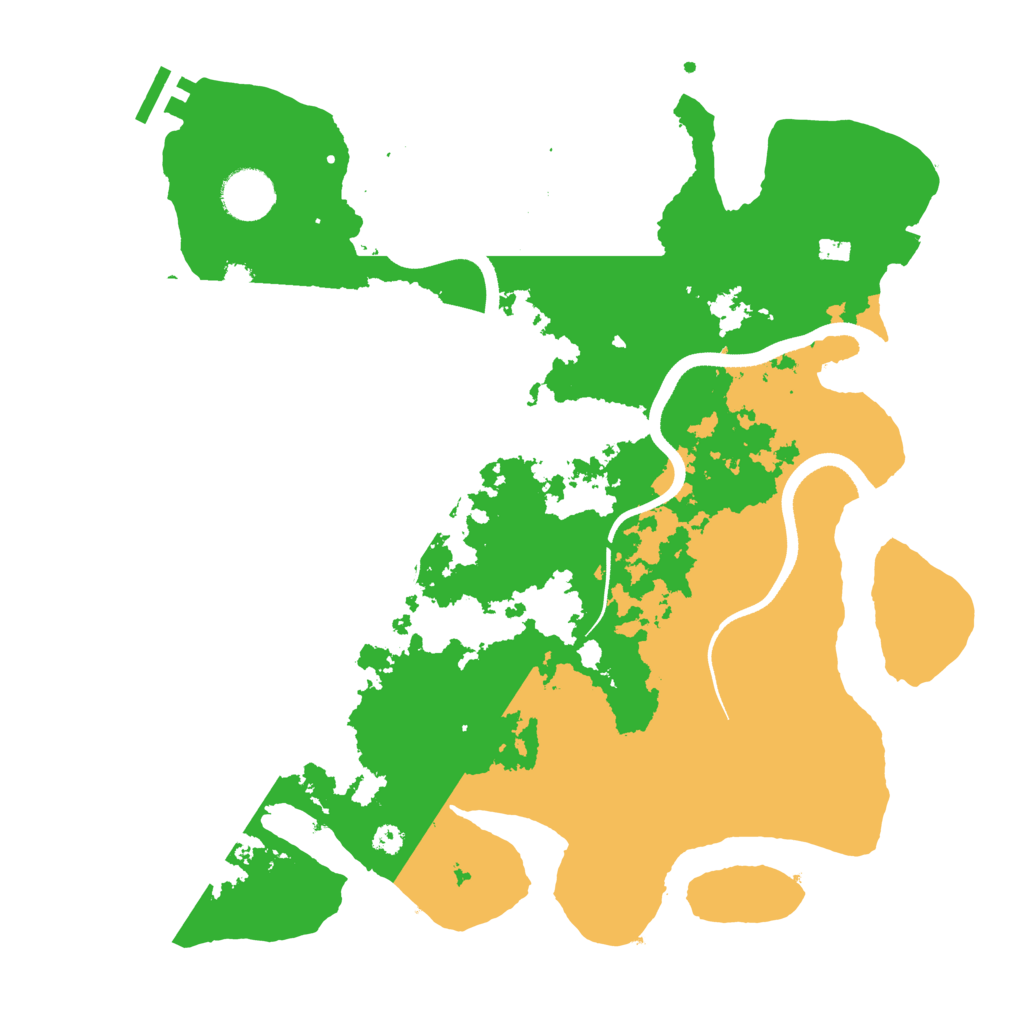 Biome Rust Map: Procedural Map, Size: 3500, Seed: 2041135635
