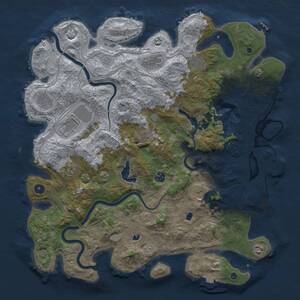 Thumbnail Rust Map: Procedural Map, Size: 4500, Seed: 1859982842, 16 Monuments