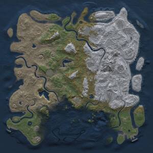 Thumbnail Rust Map: Procedural Map, Size: 5098, Seed: 12778, 17 Monuments