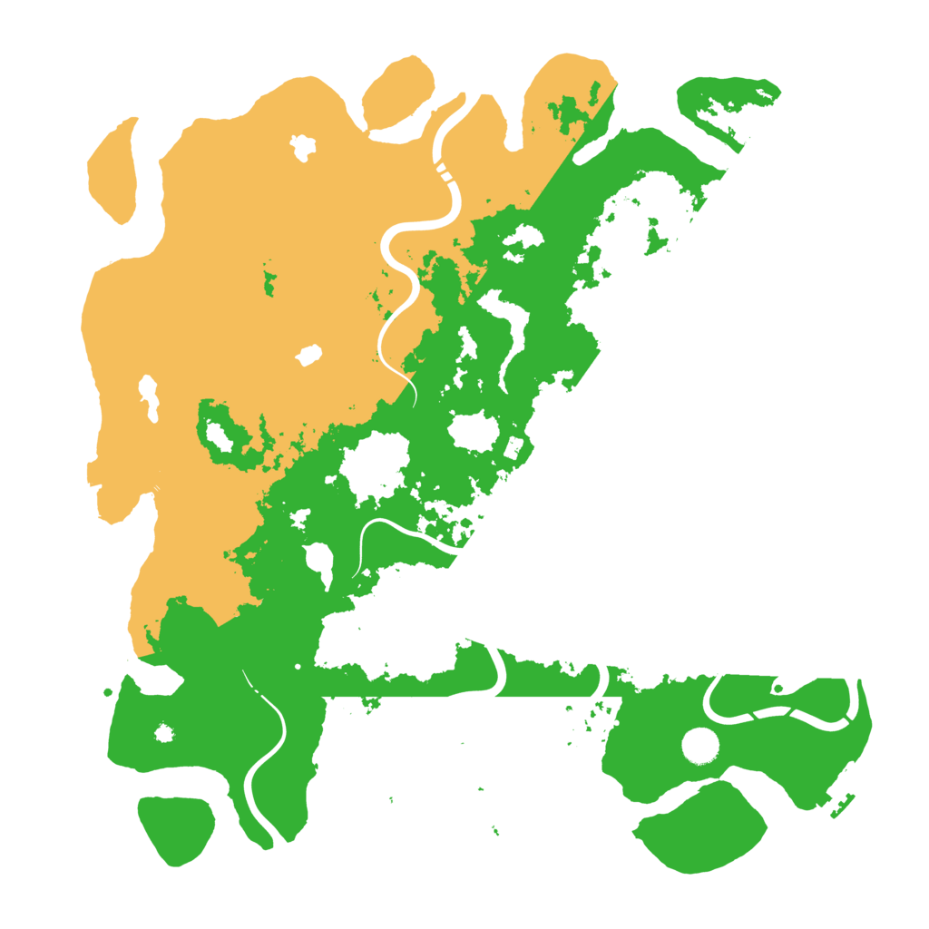Biome Rust Map: Procedural Map, Size: 4500, Seed: 34943