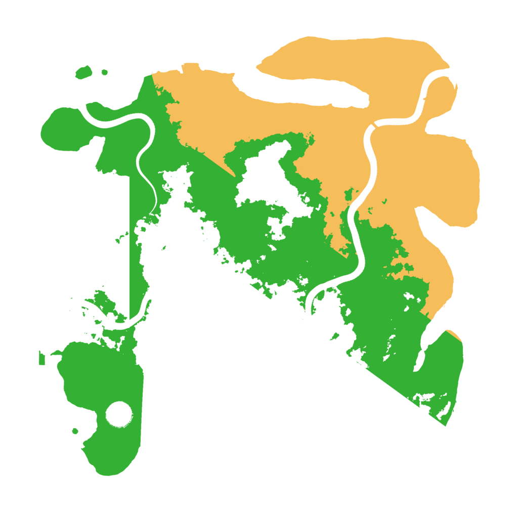 Biome Rust Map: Procedural Map, Size: 3500, Seed: 303184981
