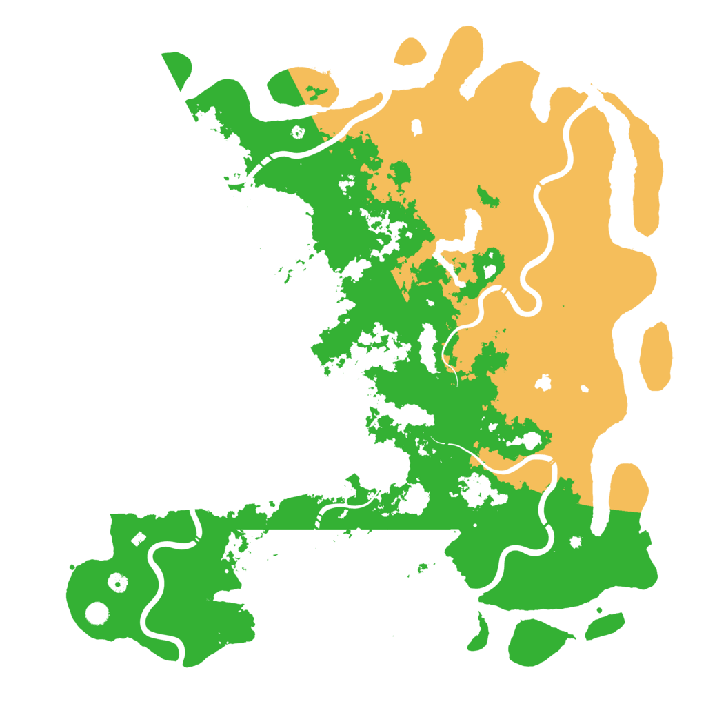 Biome Rust Map: Procedural Map, Size: 5400, Seed: 76666662