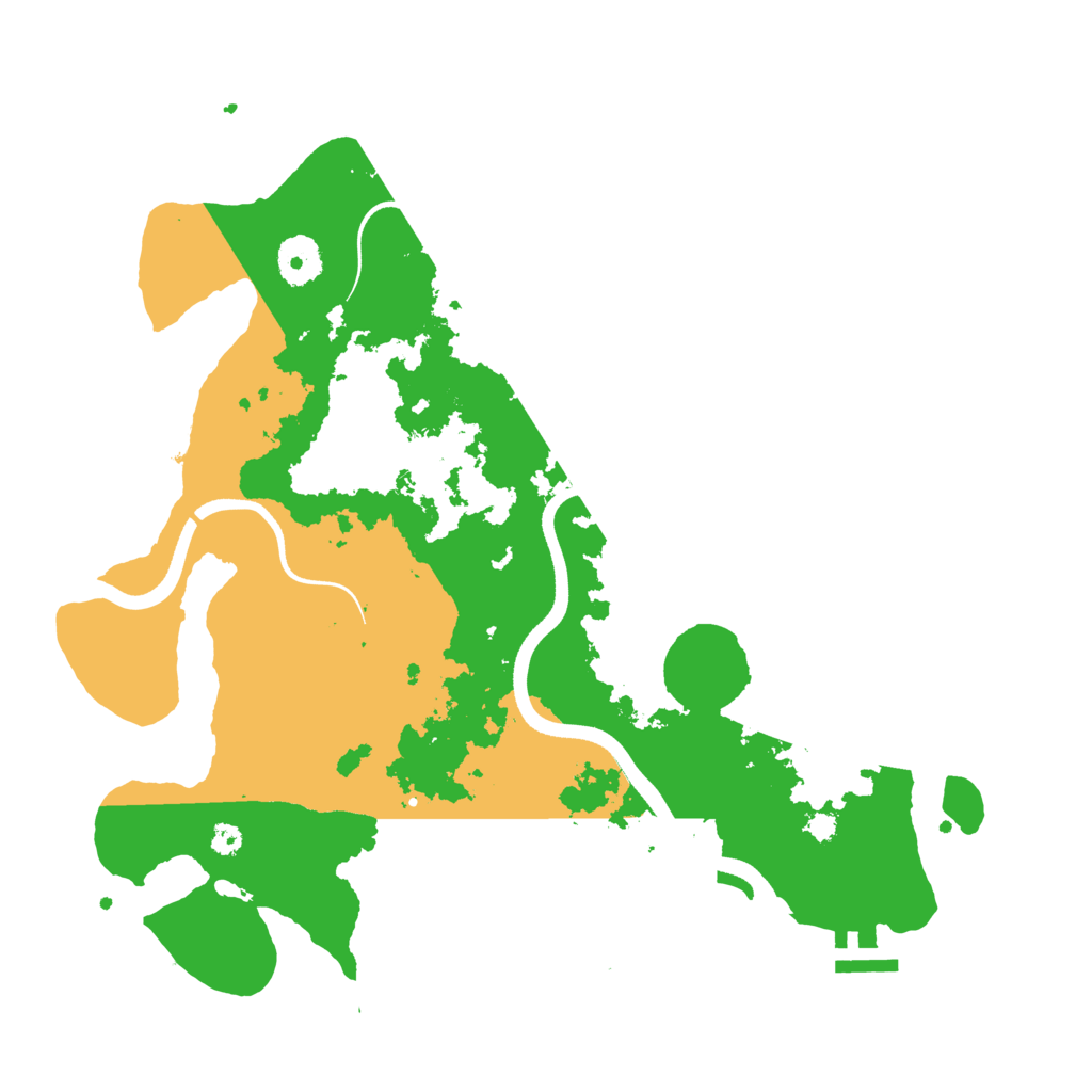 Biome Rust Map: Procedural Map, Size: 3500, Seed: 5611551