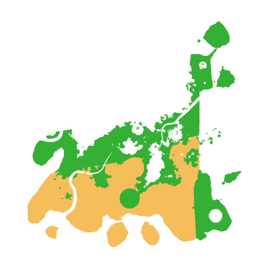Biome Rust Map: Procedural Map, Size: 3500, Seed: 1939447491