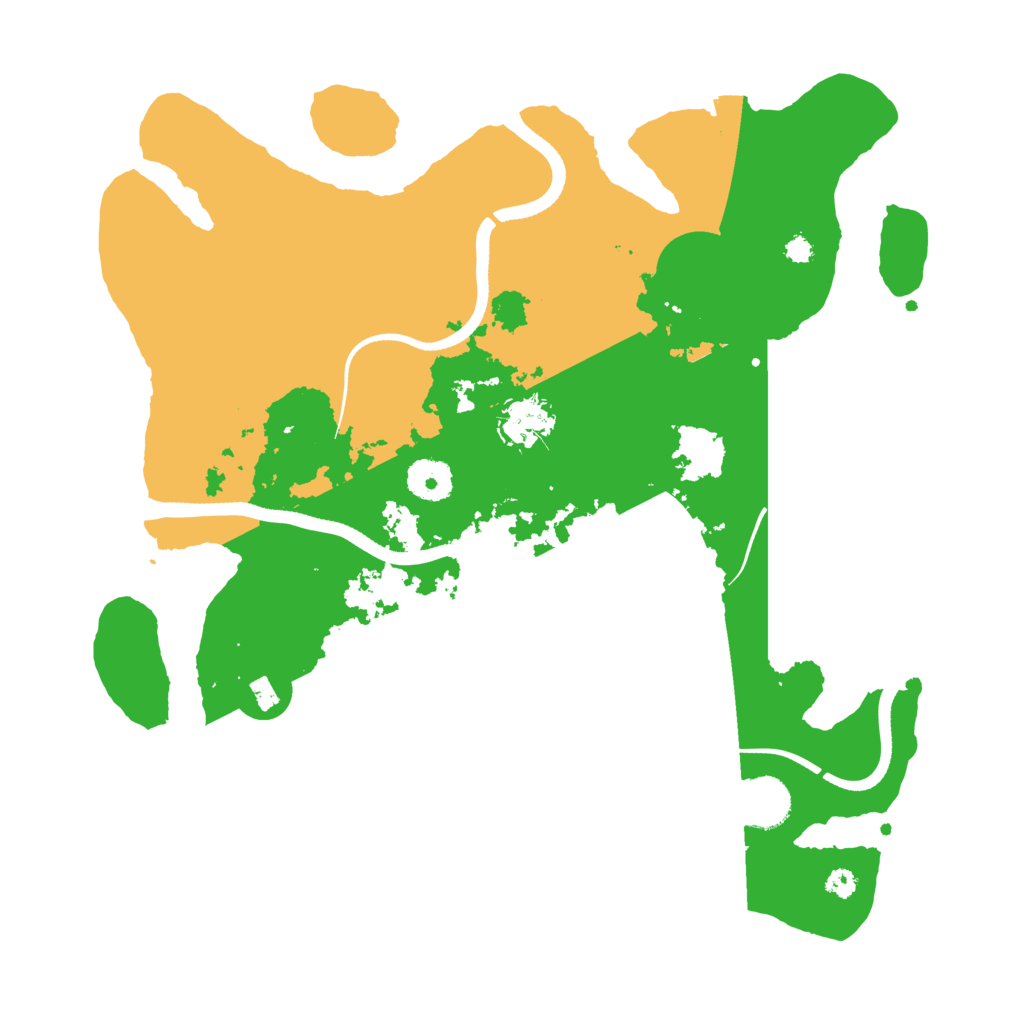 Biome Rust Map: Procedural Map, Size: 3500, Seed: 888841696