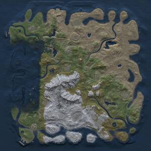 Thumbnail Rust Map: Procedural Map, Size: 5000, Seed: 388724484, 17 Monuments