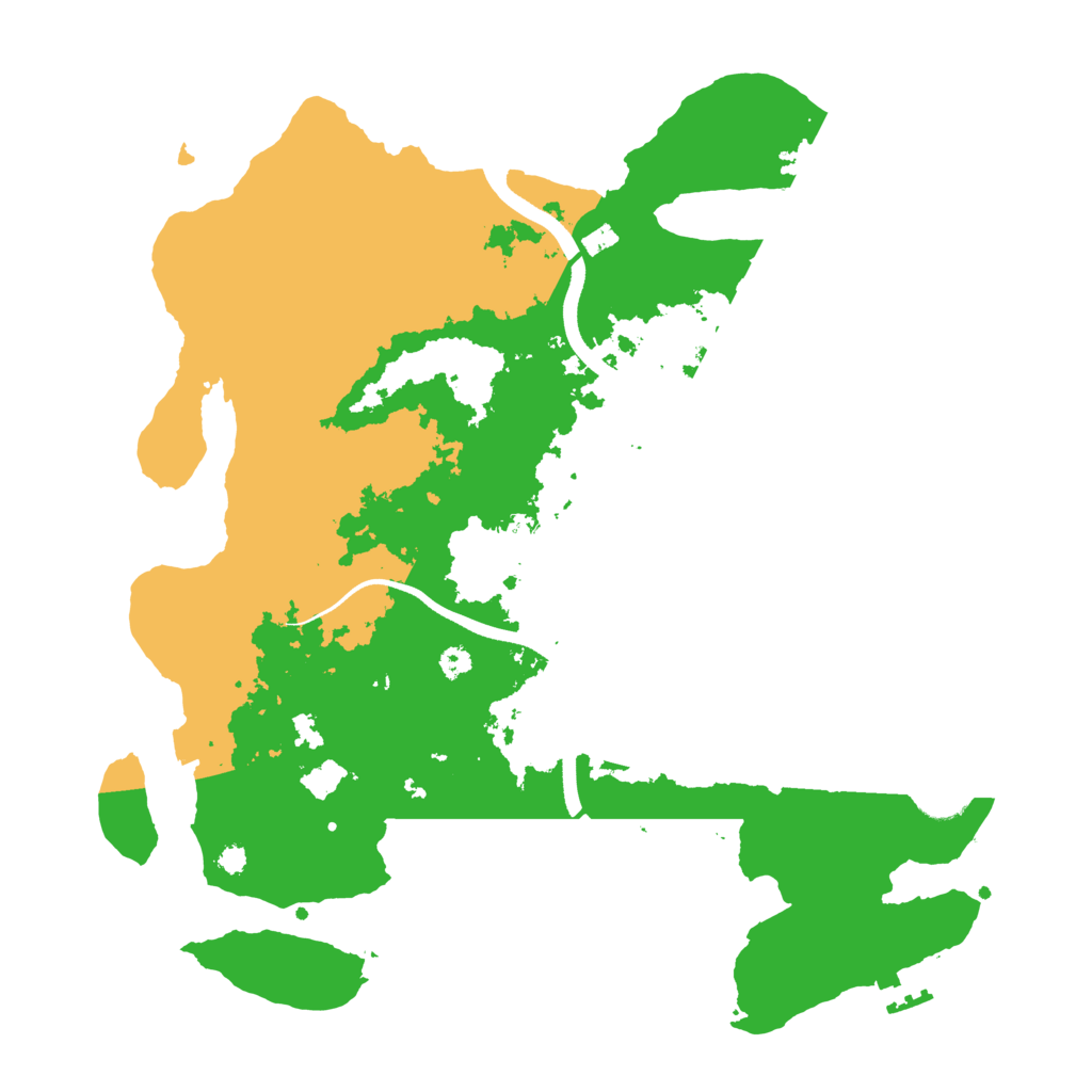 Biome Rust Map: Procedural Map, Size: 3500, Seed: 8136923