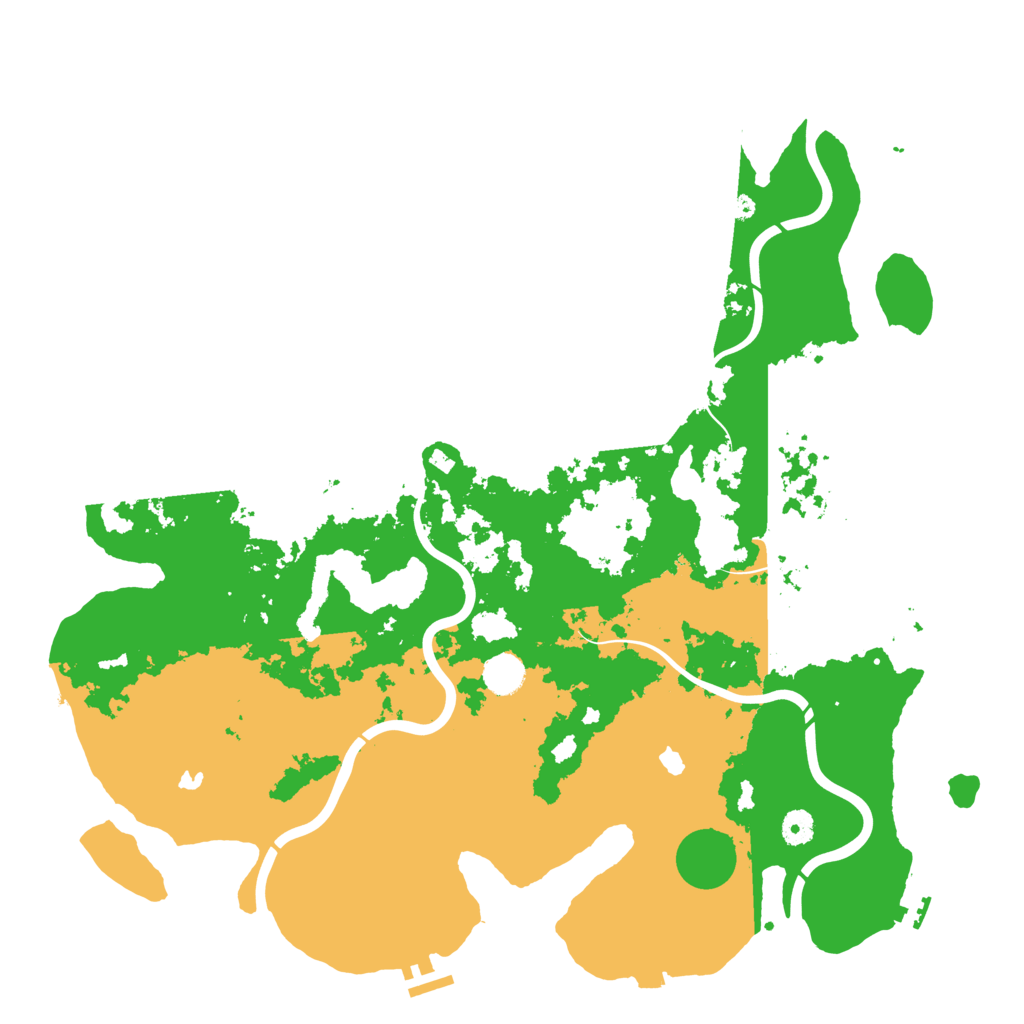 Biome Rust Map: Procedural Map, Size: 4500, Seed: 1057569464