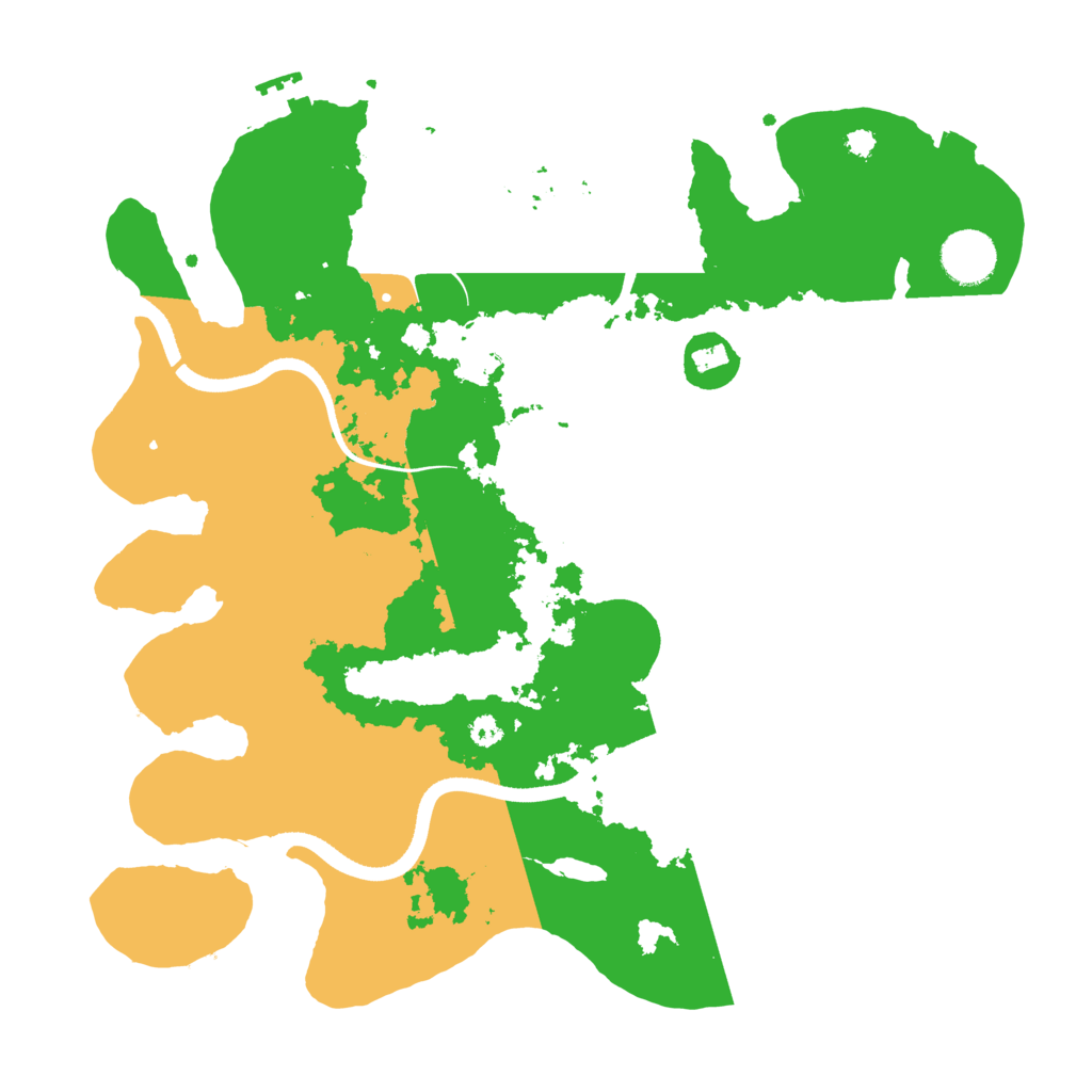 Biome Rust Map: Procedural Map, Size: 3500, Seed: 1180907102