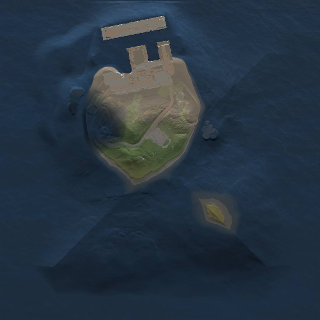 Rust Map: Procedural Map, Size: 1000, Seed: 1904138024, 2 Monuments