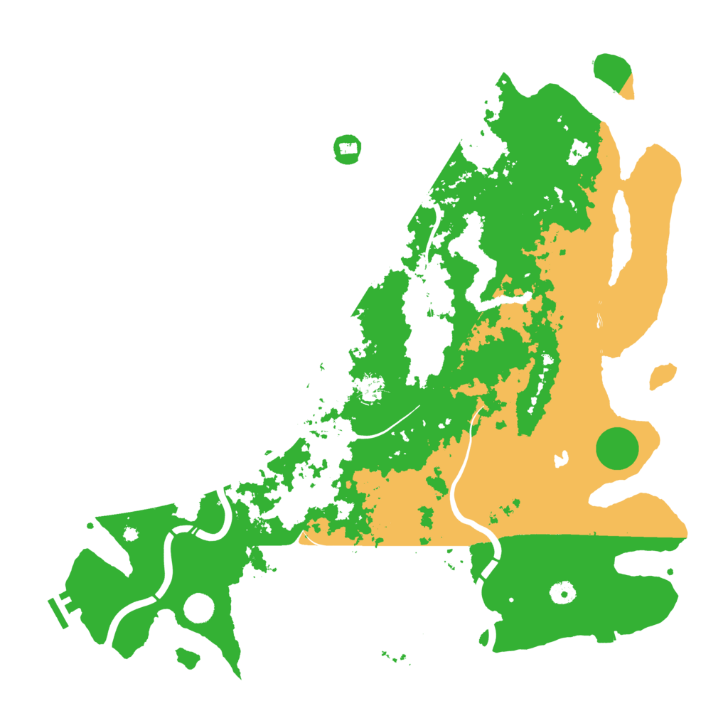 Biome Rust Map: Procedural Map, Size: 4500, Seed: 93673687