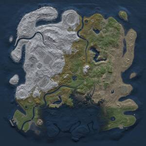 Thumbnail Rust Map: Procedural Map, Size: 4500, Seed: 93673687, 16 Monuments