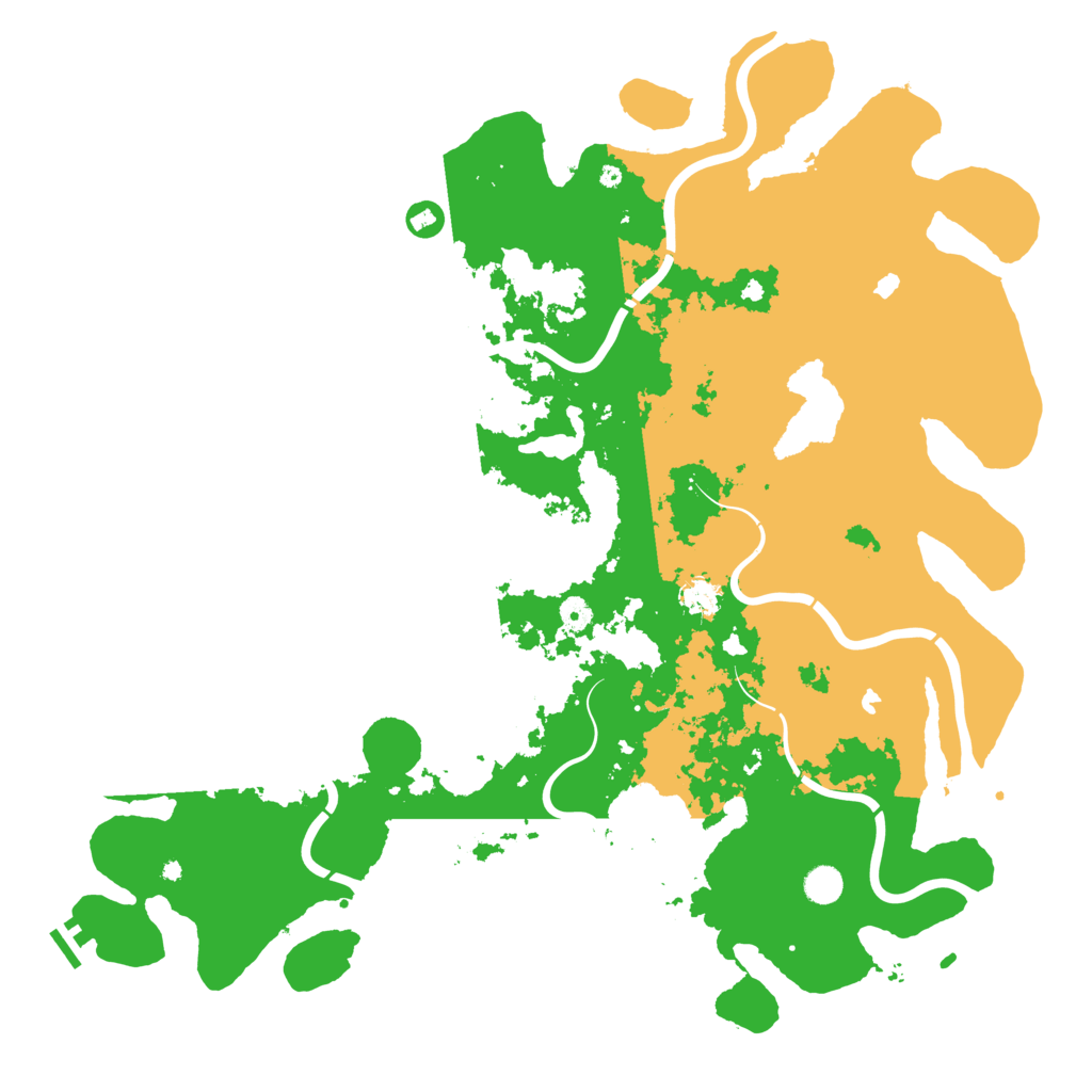 Biome Rust Map: Procedural Map, Size: 5000, Seed: 36492