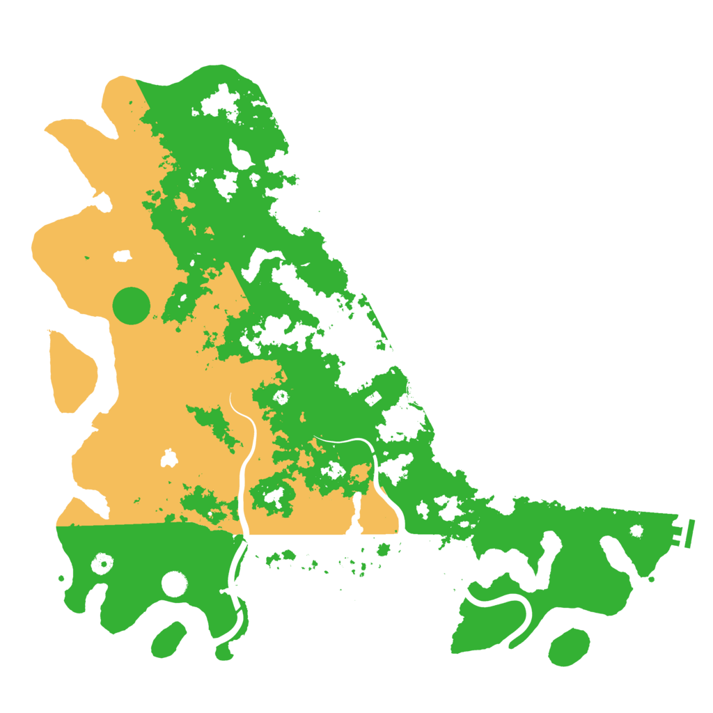 Biome Rust Map: Procedural Map, Size: 5000, Seed: 1993422207