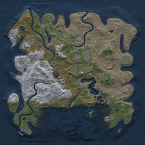 Thumbnail Rust Map: Procedural Map, Size: 4250, Seed: 454413851, 16 Monuments