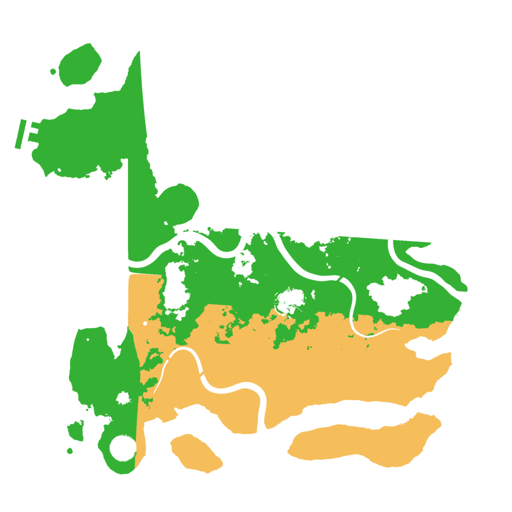 Biome Rust Map: Procedural Map, Size: 3500, Seed: 1526
