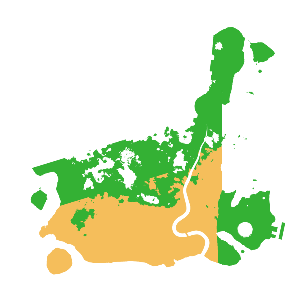 Biome Rust Map: Procedural Map, Size: 3500, Seed: 54939583