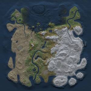Thumbnail Rust Map: Procedural Map, Size: 4250, Seed: 1654970973, 15 Monuments