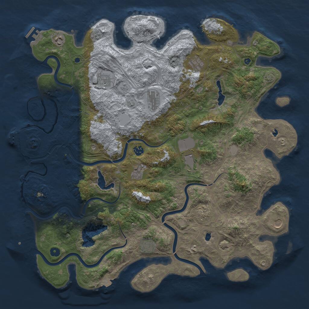 Rust Map: Procedural Map, Size: 4800, Seed: 1748662784, 17 Monuments