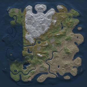 Thumbnail Rust Map: Procedural Map, Size: 4800, Seed: 1748662784, 17 Monuments