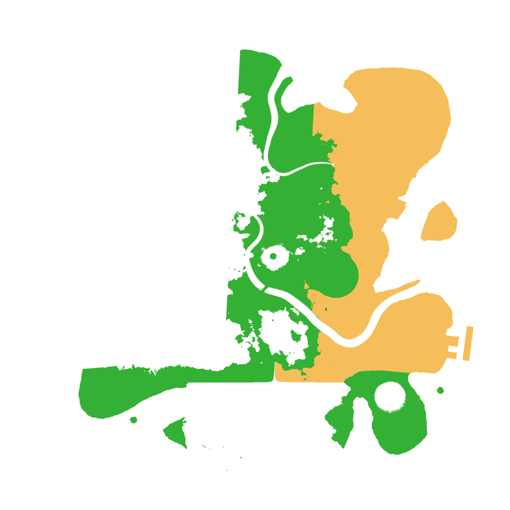 Biome Rust Map: Procedural Map, Size: 3000, Seed: 1122141