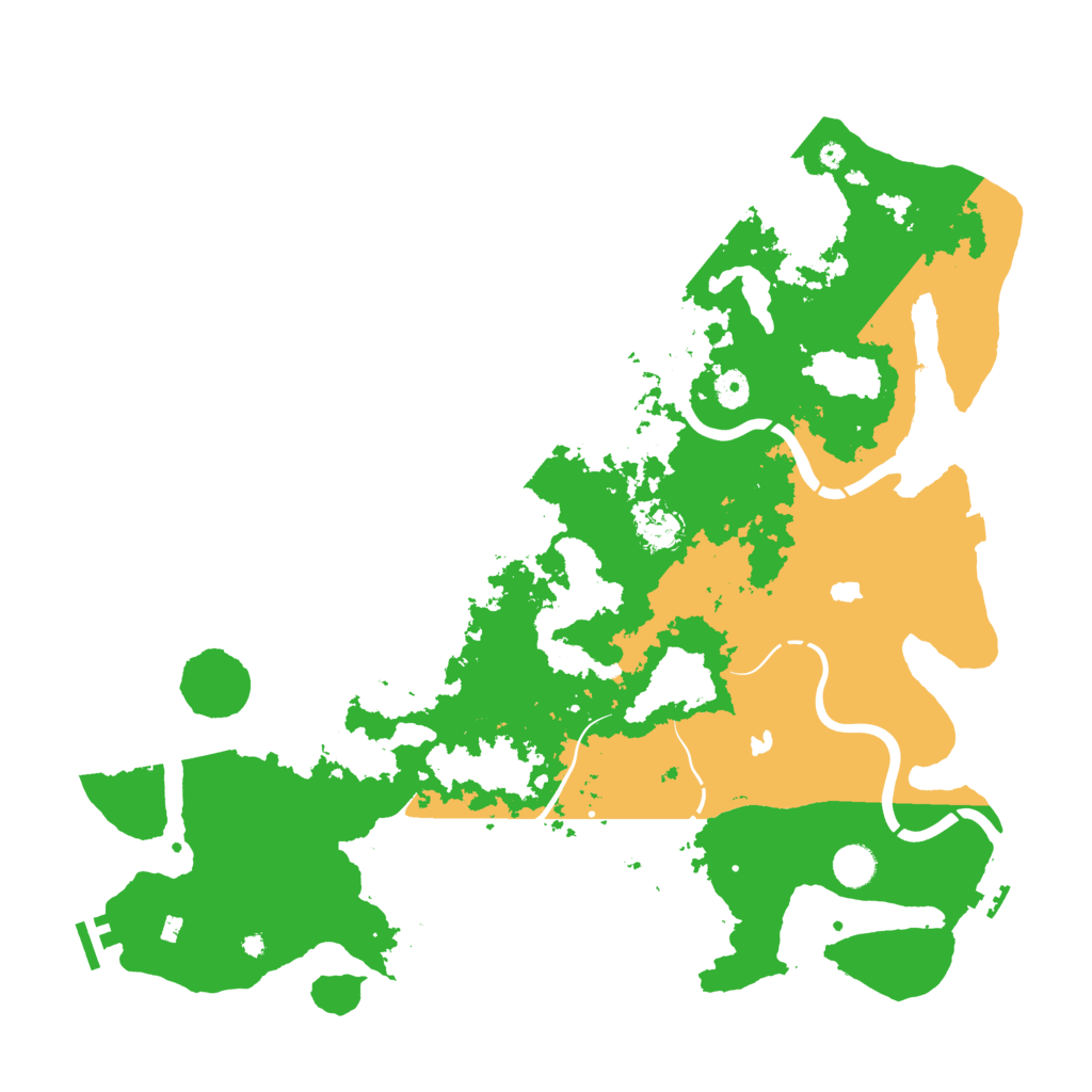 Biome Rust Map: Procedural Map, Size: 4500, Seed: 384727
