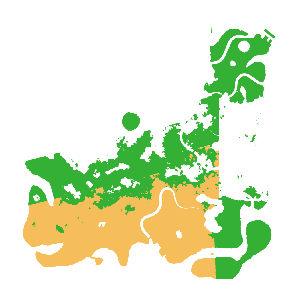 Biome Rust Map: Procedural Map, Size: 4500, Seed: 207012078