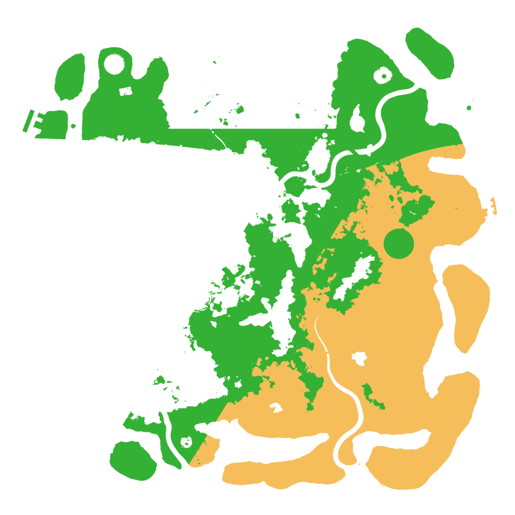 Biome Rust Map: Procedural Map, Size: 4500, Seed: 9876583