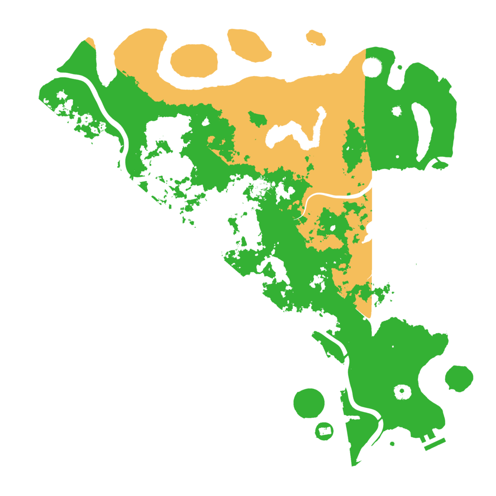 Biome Rust Map: Procedural Map, Size: 4500, Seed: 285093559