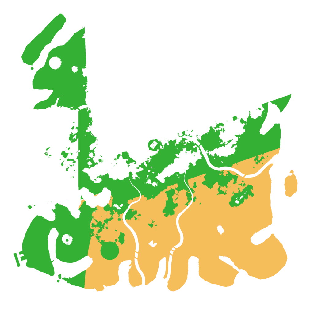 Biome Rust Map: Procedural Map, Size: 4500, Seed: 630926131