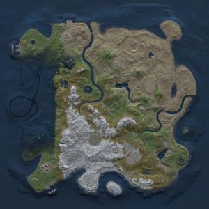 Thumbnail Rust Map: Procedural Map, Size: 4000, Seed: 1254554899, 15 Monuments