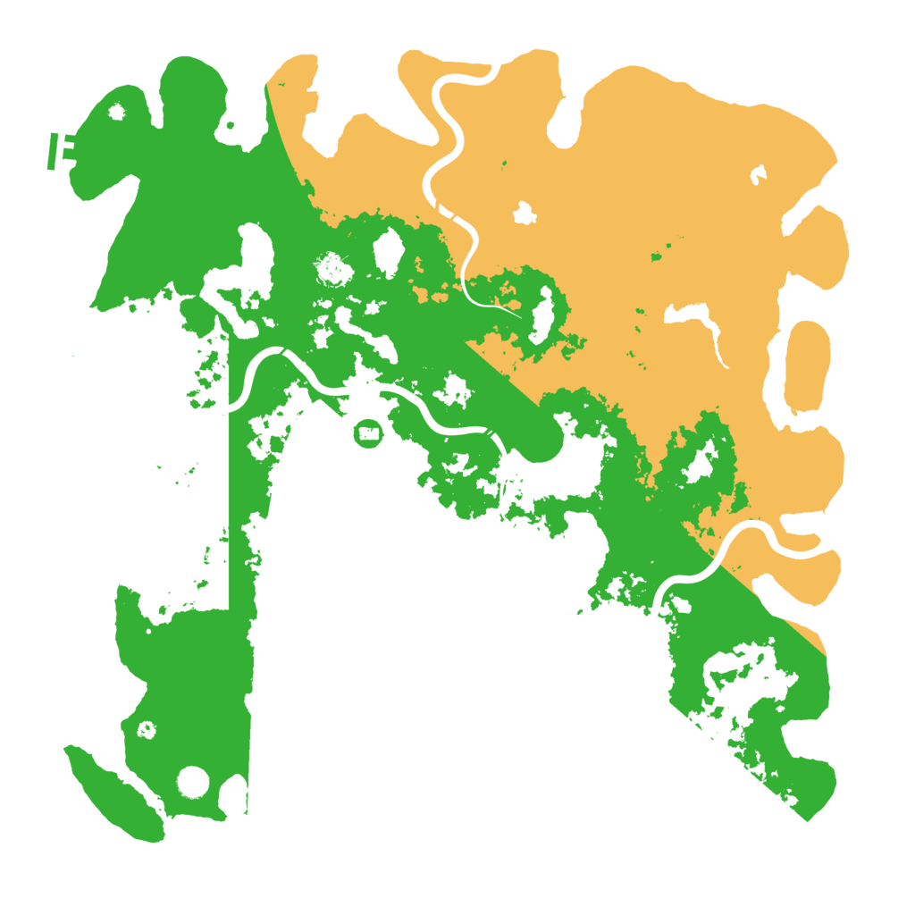 Biome Rust Map: Procedural Map, Size: 5000, Seed: 279074833