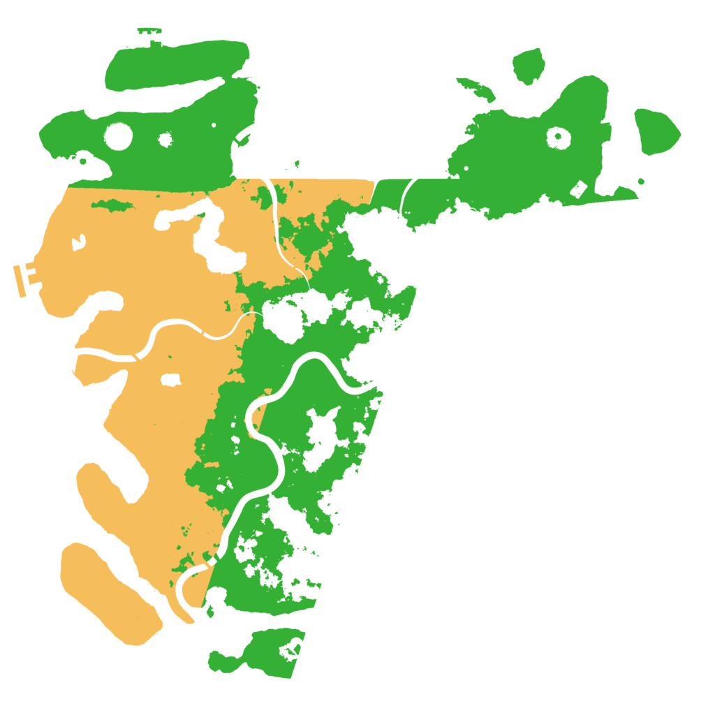 Biome Rust Map: Procedural Map, Size: 4500, Seed: 44444444
