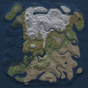 Thumbnail Rust Map: Procedural Map, Size: 4250, Seed: 646887780, 15 Monuments