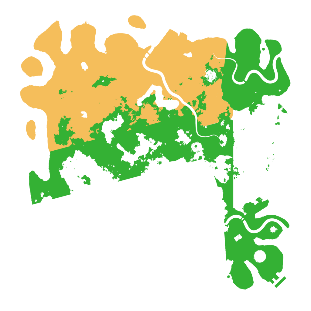 Biome Rust Map: Procedural Map, Size: 4500, Seed: 3477709