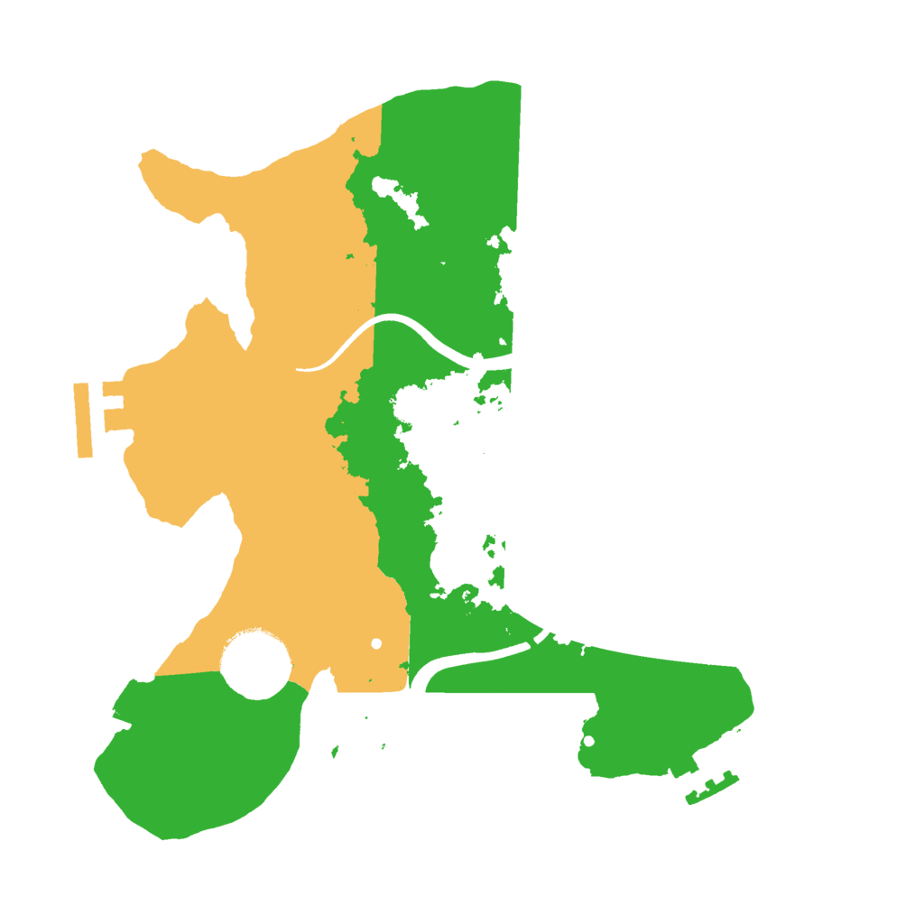 Biome Rust Map: Procedural Map, Size: 2500, Seed: 335783983