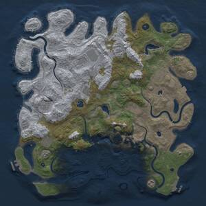 Thumbnail Rust Map: Procedural Map, Size: 4500, Seed: 5022026, 16 Monuments