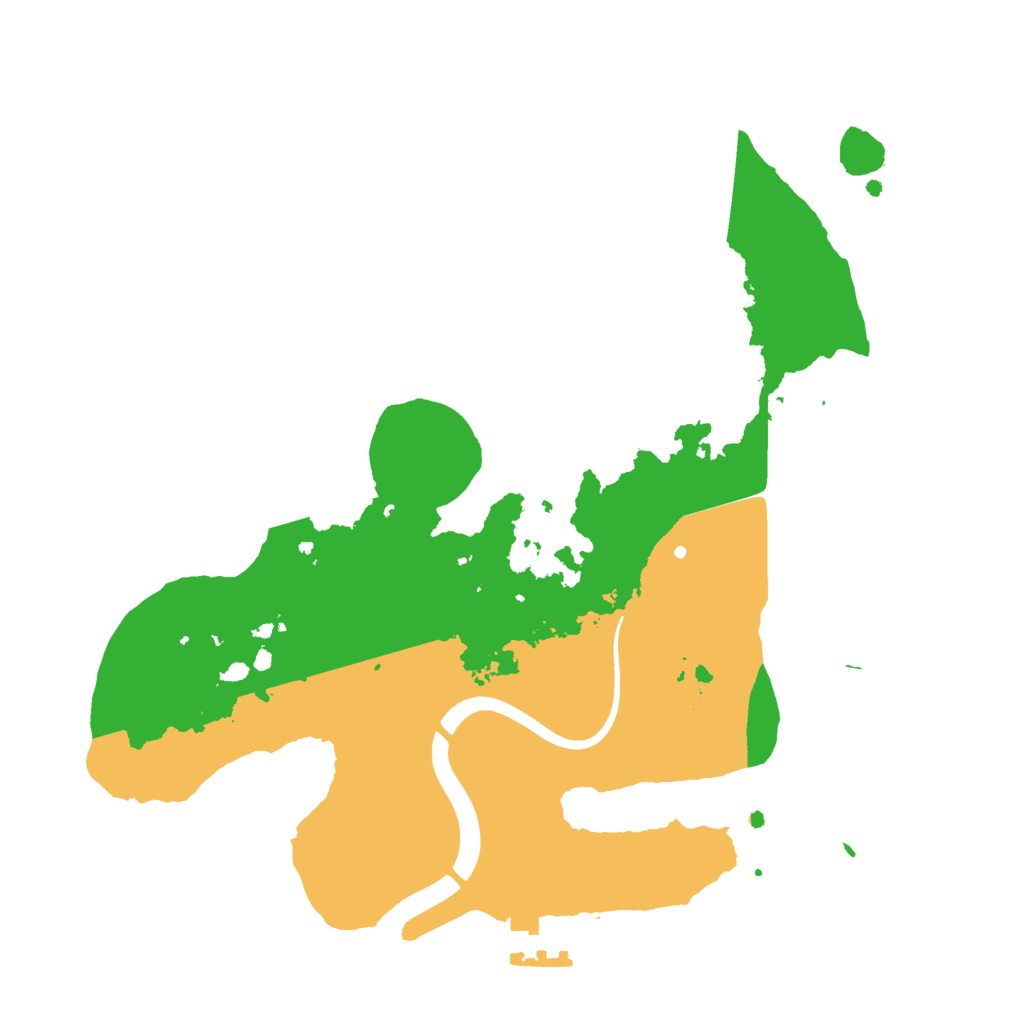 Biome Rust Map: Procedural Map, Size: 2500, Seed: 1145355774