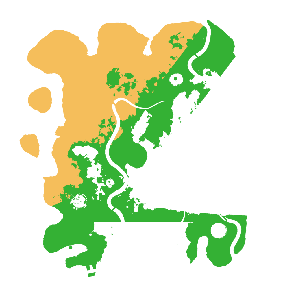 Biome Rust Map: Procedural Map, Size: 3500, Seed: 483927615