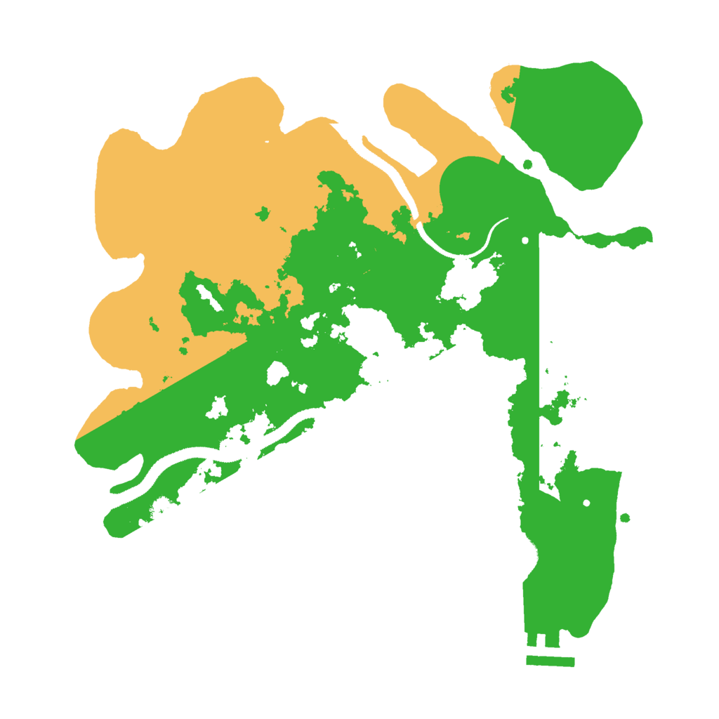 Biome Rust Map: Procedural Map, Size: 3000, Seed: 3822739