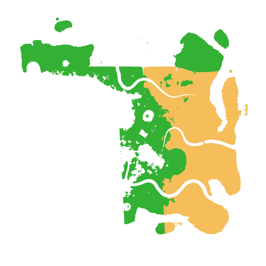 Biome Rust Map: Procedural Map, Size: 3500, Seed: 8059324