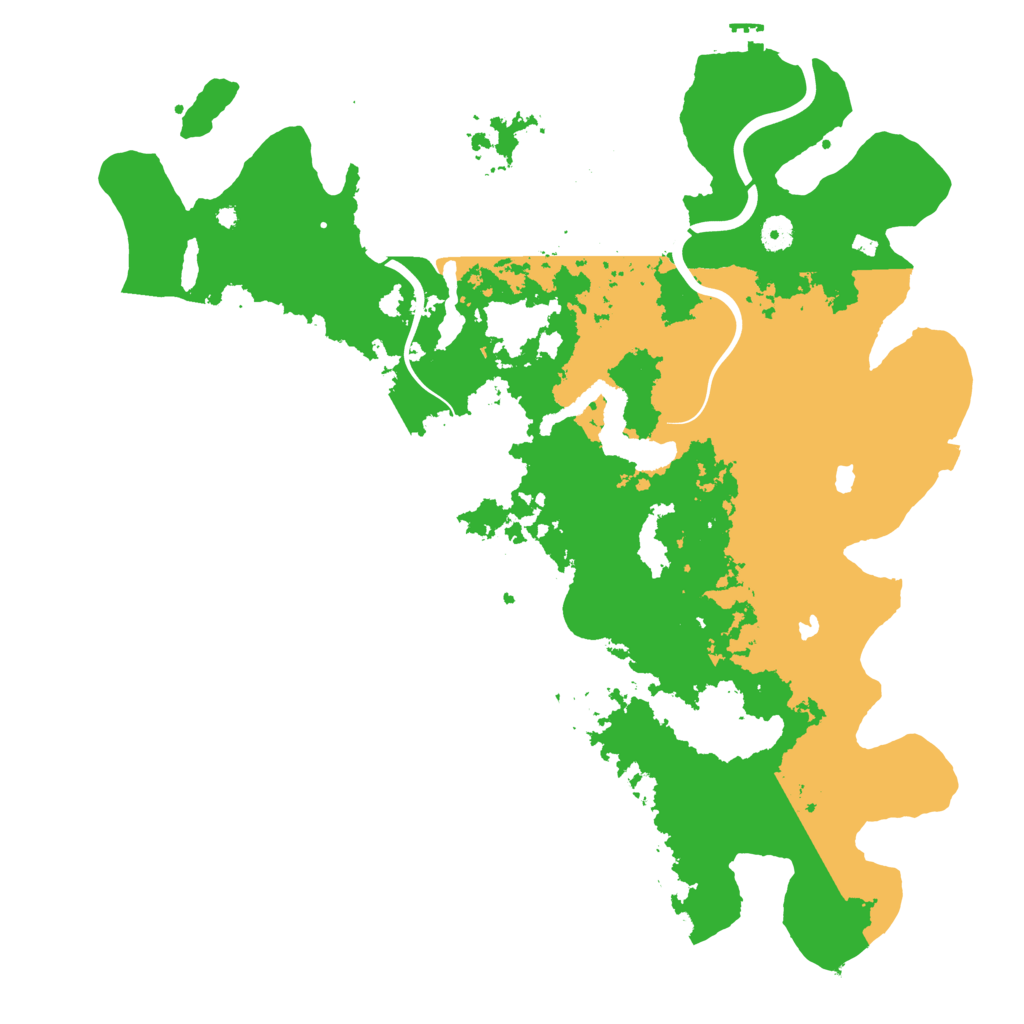 Biome Rust Map: Procedural Map, Size: 4500, Seed: 1822932820