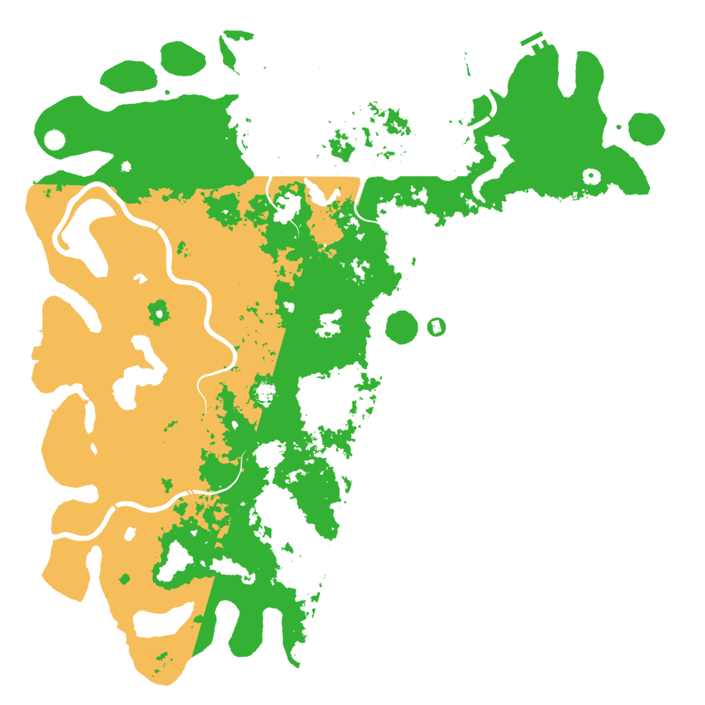 Biome Rust Map: Procedural Map, Size: 6000, Seed: 1164736422