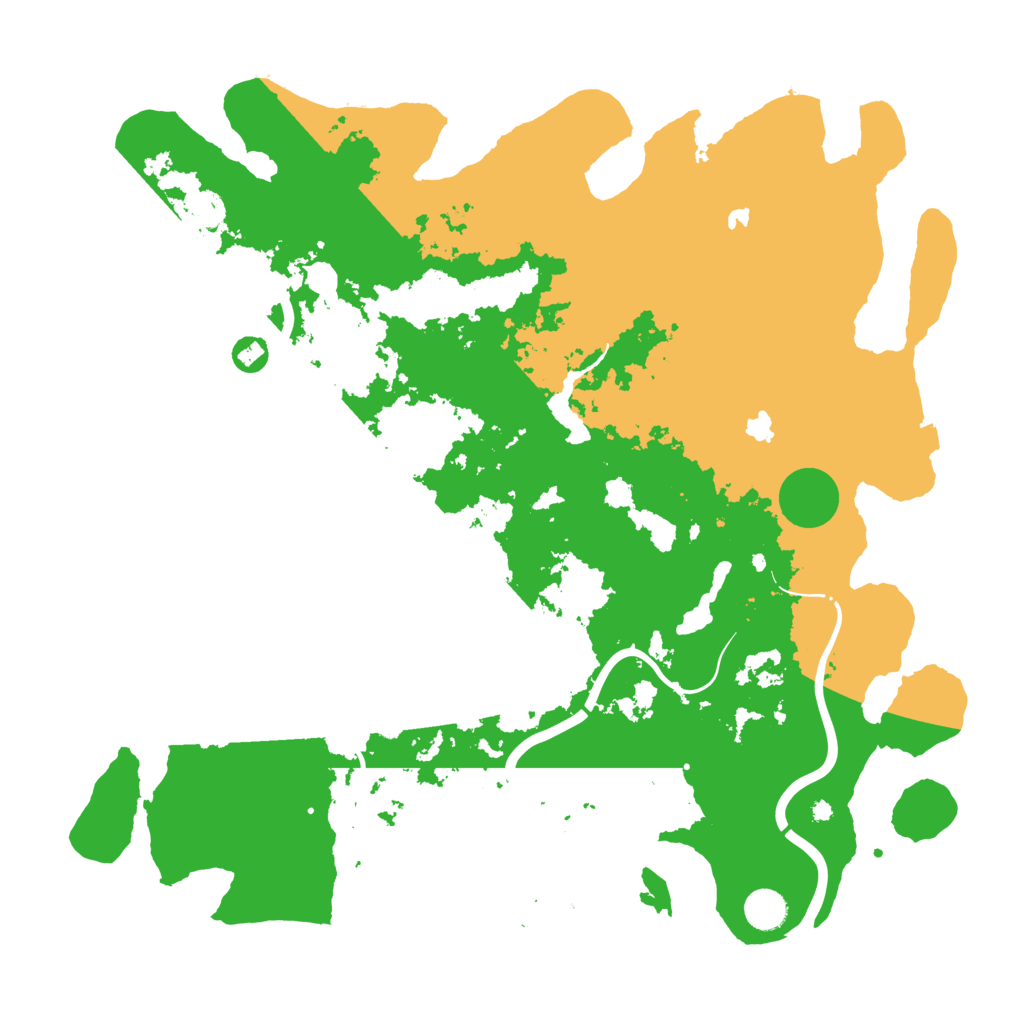 Biome Rust Map: Procedural Map, Size: 4500, Seed: 617350530