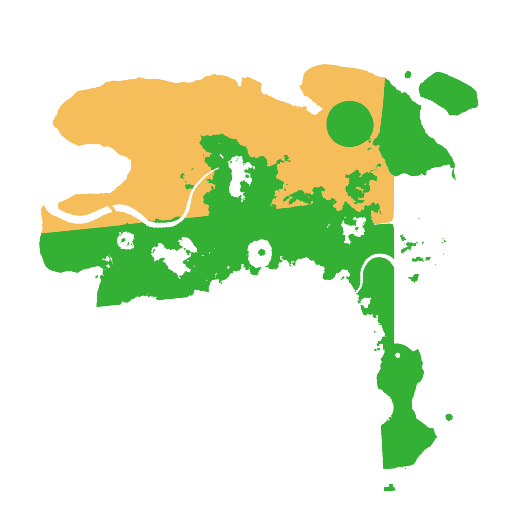 Biome Rust Map: Procedural Map, Size: 3000, Seed: 669562255