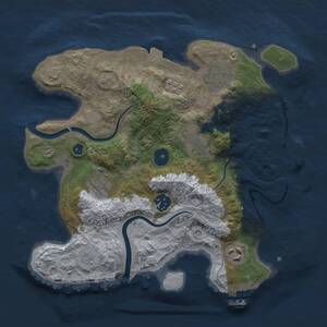 Thumbnail Rust Map: Procedural Map, Size: 3000, Seed: 669562255, 12 Monuments