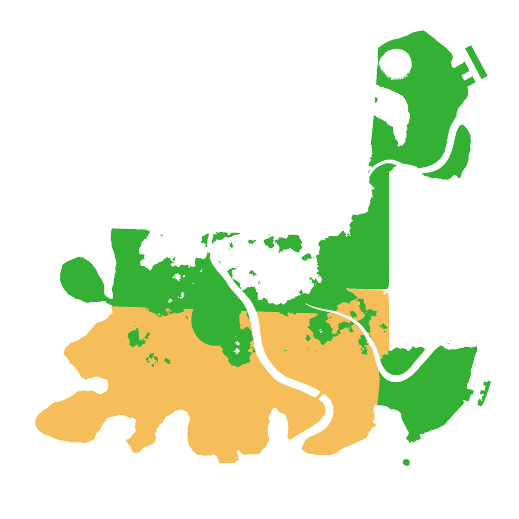 Biome Rust Map: Procedural Map, Size: 3000, Seed: 500206531