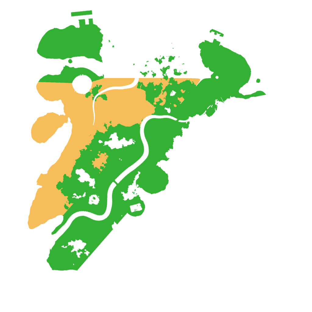 Biome Rust Map: Procedural Map, Size: 3000, Seed: 738507
