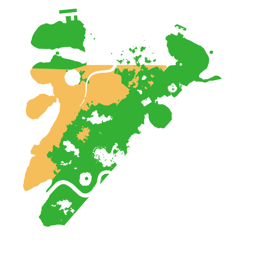 Biome Rust Map: Procedural Map, Size: 3000, Seed: 738507